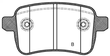 Комплект тормозных колодок (OPEN PARTS: BPA1450.12)