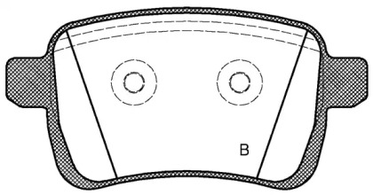 Комплект тормозных колодок (OPEN PARTS: BPA1450.22)