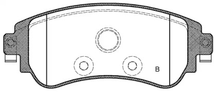 Комплект тормозных колодок (OPEN PARTS: BPA1464.08)