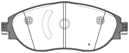 Комплект тормозных колодок (OPEN PARTS: BPA1470.01)