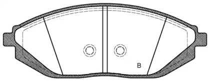 Комплект тормозных колодок (OPEN PARTS: BPA1472.02)