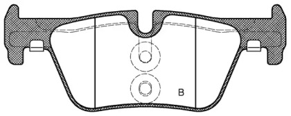 Комплект тормозных колодок (OPEN PARTS: BPA1476.00)