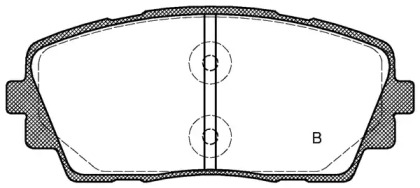 Комплект тормозных колодок (OPEN PARTS: BPA1481.02)