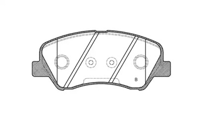 Комплект тормозных колодок (OPEN PARTS: BPA1488.02)