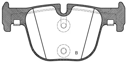 Комплект тормозных колодок (OPEN PARTS: BPA1493.00)