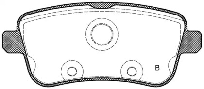 Комплект тормозных колодок (OPEN PARTS: BPA1503.00)