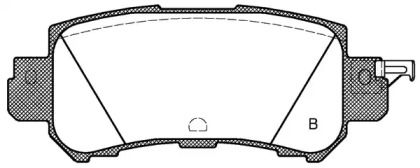 Комплект тормозных колодок (OPEN PARTS: BPA1507.00)