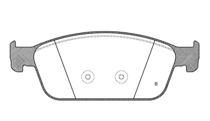 Комплект тормозных колодок (OPEN PARTS: BPA1510.10)