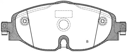 Комплект тормозных колодок (OPEN PARTS: BPA1515.01)