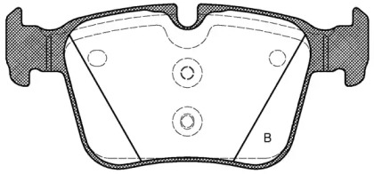 Комплект тормозных колодок (OPEN PARTS: BPA1516.20)