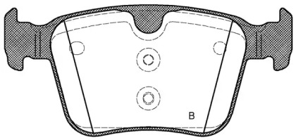 Комплект тормозных колодок (OPEN PARTS: BPA1516.40)