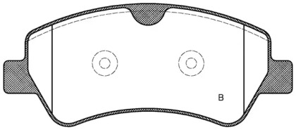 Комплект тормозных колодок (OPEN PARTS: BPA1521.00)