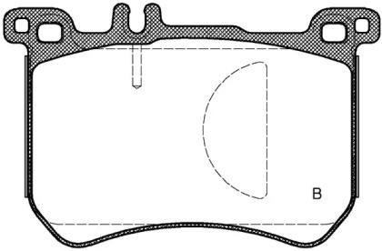 Комплект тормозных колодок (OPEN PARTS: BPA1533.00)