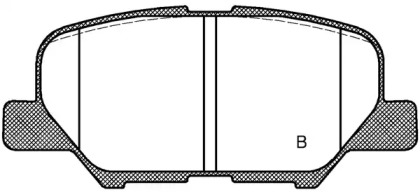 Комплект тормозных колодок (OPEN PARTS: BPA1536.02)