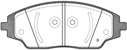 Комплект тормозных колодок (OPEN PARTS: BPA1537.02)