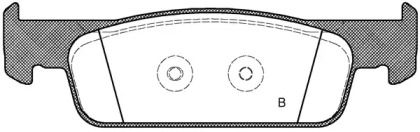 Комплект тормозных колодок (OPEN PARTS: BPA1540.10)