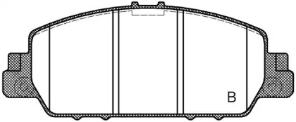 Комплект тормозных колодок (OPEN PARTS: BPA1548.02)