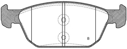 Комплект тормозных колодок (OPEN PARTS: BPA1552.02)