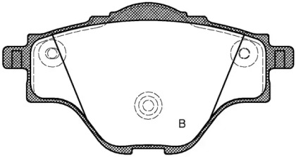 Комплект тормозных колодок (OPEN PARTS: BPA1557.00)