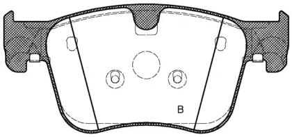 Комплект тормозных колодок (OPEN PARTS: BPA1560.00)