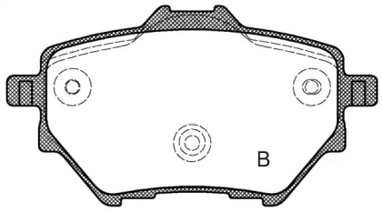 Комплект тормозных колодок (OPEN PARTS: BPA1562.00)