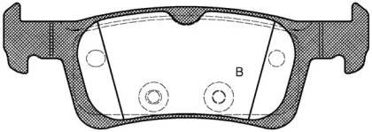 Комплект тормозных колодок (OPEN PARTS: BPA1563.00)