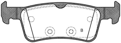 Комплект тормозных колодок (OPEN PARTS: BPA1563.10)