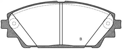 Комплект тормозных колодок (OPEN PARTS: BPA1569.02)