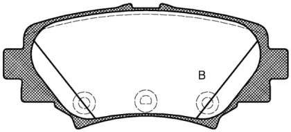 Комплект тормозных колодок (OPEN PARTS: BPA1570.02)