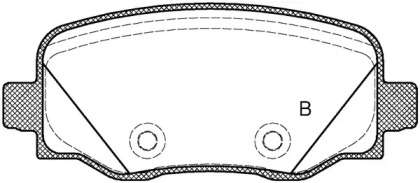 Комплект тормозных колодок (OPEN PARTS: BPA1578.02)