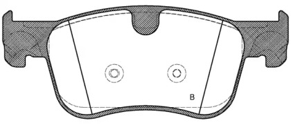 Комплект тормозных колодок (OPEN PARTS: BPA1580.00)