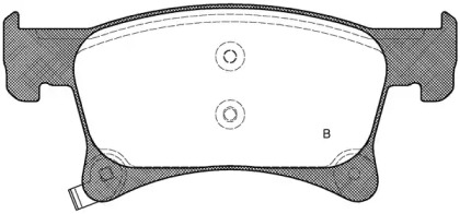 Комплект тормозных колодок (OPEN PARTS: BPA1580.02)