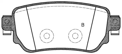 Комплект тормозных колодок (OPEN PARTS: BPA1582.02)