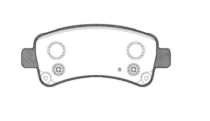 Комплект тормозных колодок (OPEN PARTS: BPA1588.02)