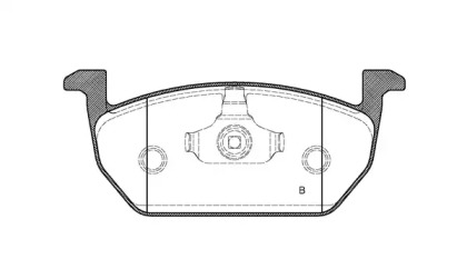 Комплект тормозных колодок (OPEN PARTS: BPA1601.01)