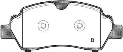 Комплект тормозных колодок (OPEN PARTS: BPA1605.00)