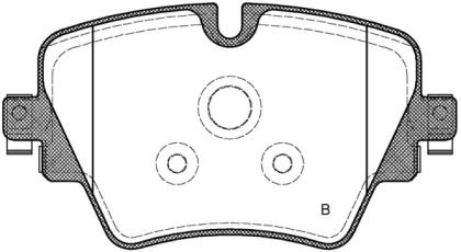 Комплект тормозных колодок (OPEN PARTS: BPA1625.08)