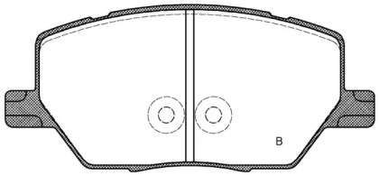 Комплект тормозных колодок (OPEN PARTS: BPA1640.02)