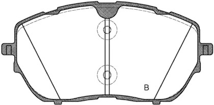 Комплект тормозных колодок (OPEN PARTS: BPA1654.00)