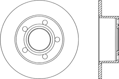 Тормозной диск (OPEN PARTS: BDA1038.10)