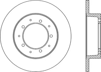 Тормозной диск (OPEN PARTS: BDA1061.10)