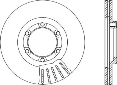 Тормозной диск (OPEN PARTS: BDA1067.20)