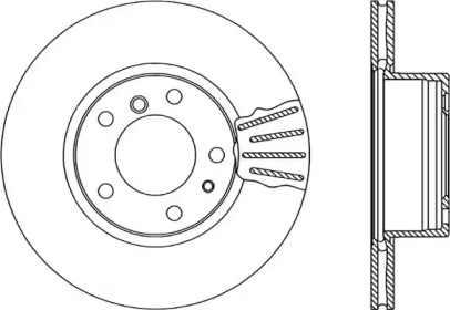 Тормозной диск (OPEN PARTS: BDA1087.20)