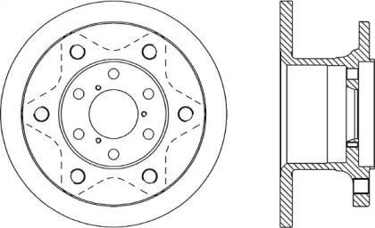 Тормозной диск (OPEN PARTS: BDA1132.10)