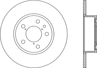 Тормозной диск (OPEN PARTS: BDA1138.10)