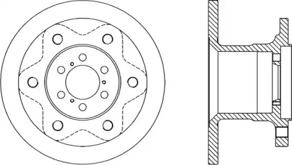 Тормозной диск (OPEN PARTS: BDA1143.10)