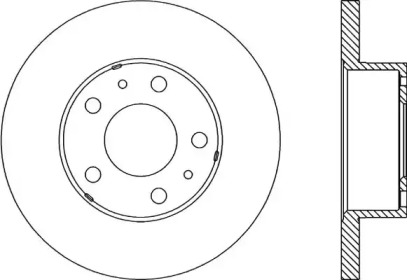 Тормозной диск (OPEN PARTS: BDA1150.10)