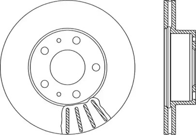 Тормозной диск (OPEN PARTS: BDA1151.20)