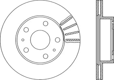 Тормозной диск (OPEN PARTS: BDA1152.20)