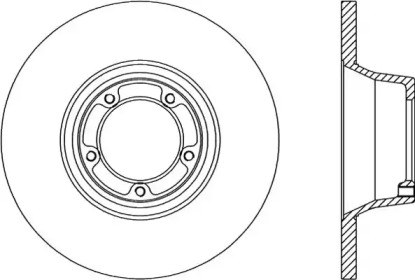 Тормозной диск (OPEN PARTS: BDA1159.10)